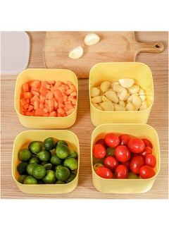Excefore 2PCS Sliced Cheese Butter Block Container, Mini Square Slice Cheese Keeper with Lid  - Image 3
