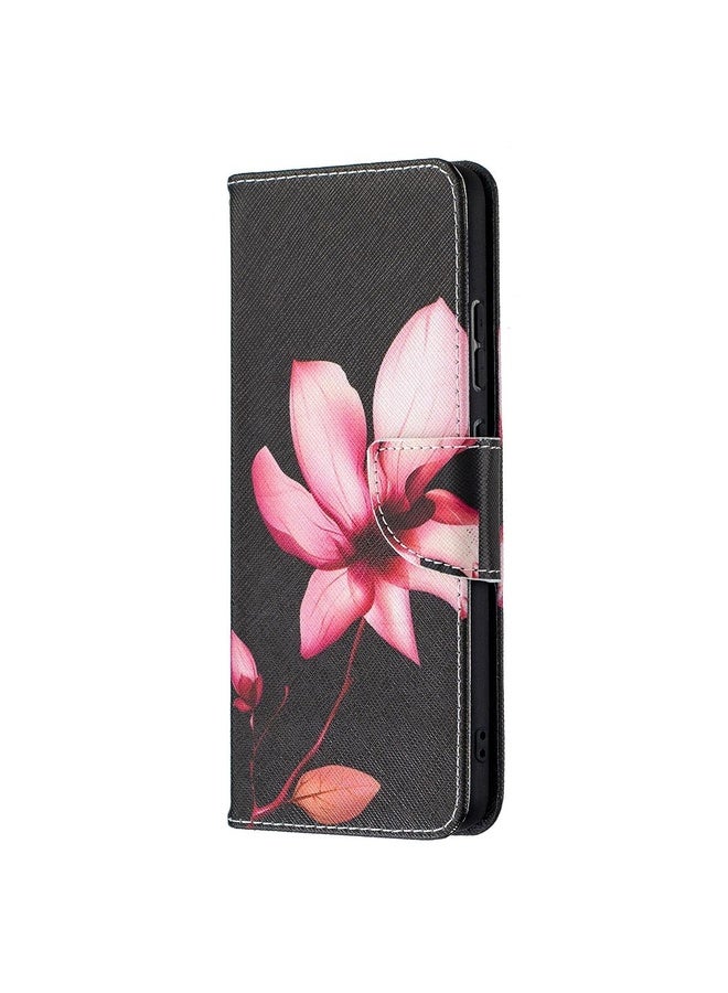 HuHa Case Cover For Nokia 2.4 Colored Drawing Pattern Horizontal Flip Leather Case with Holder & Card Slots & Wallet(Lotus)  - Image 2