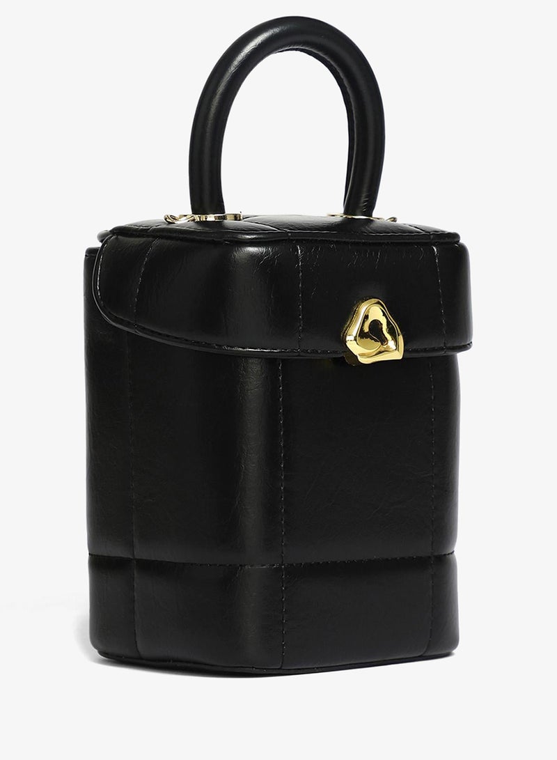 Haute Sauce Dented Buckle Bucket Bag - Image 4