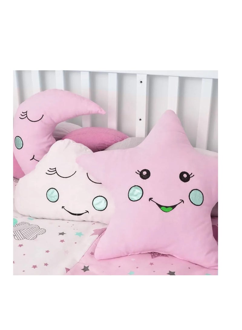 Factory Price Factory Price 8 Pieces Soft Bedding Sets for Kids – Pink Star  - Image 2