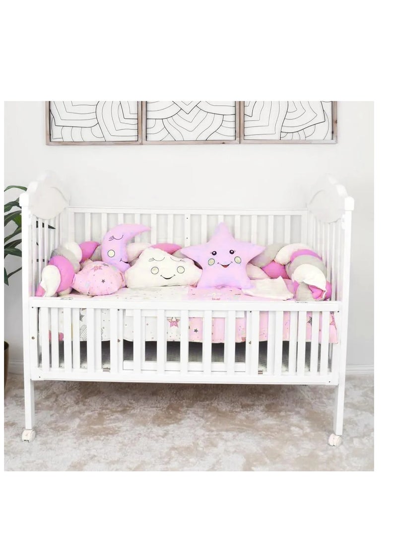 Factory Price Factory Price 8 Pieces Soft Bedding Sets for Kids – Pink Star  - Image 3
