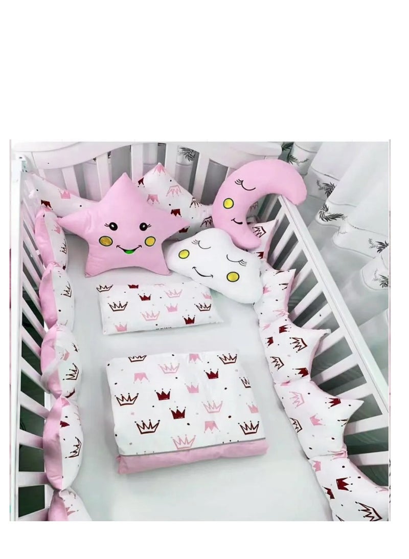 Factory Price Factory Price 8 Pieces Soft Bedding Sets for Kids – Pink Star  - Image 4