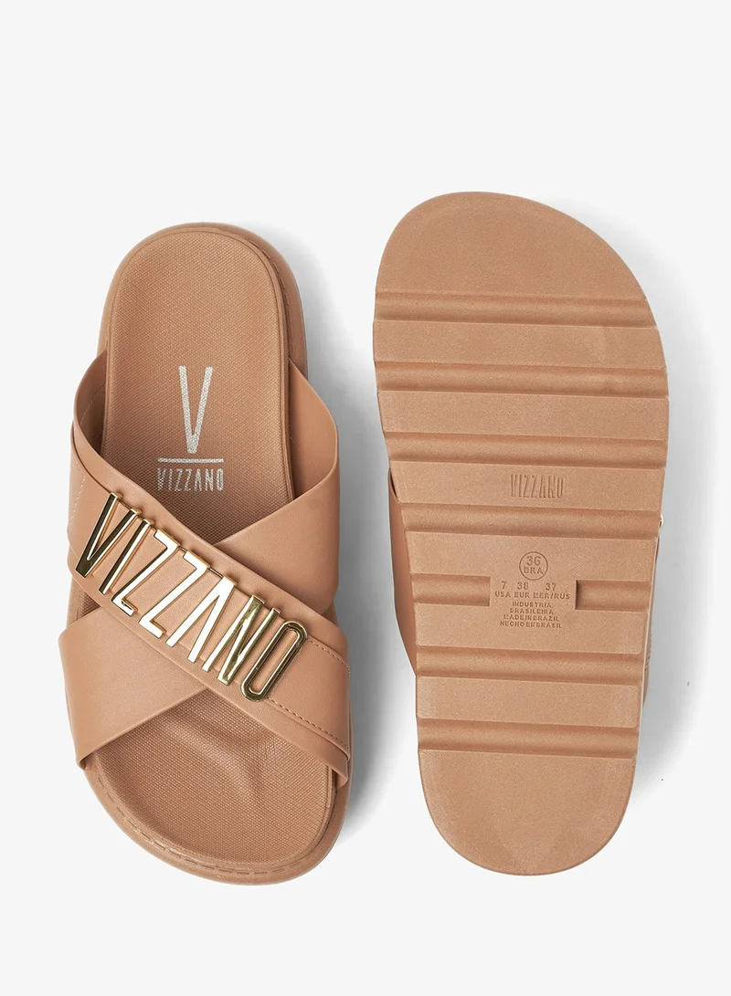 VIZZANO Nude Flat Sandals for Women – Stylish Slip-On & Strappy Flats | Comfortable Daily Wear | Lightweight Summer Footwear | Casual Sandals for Travel, Office, Beach, and Everyday Outings for Women | Best Price UAE
