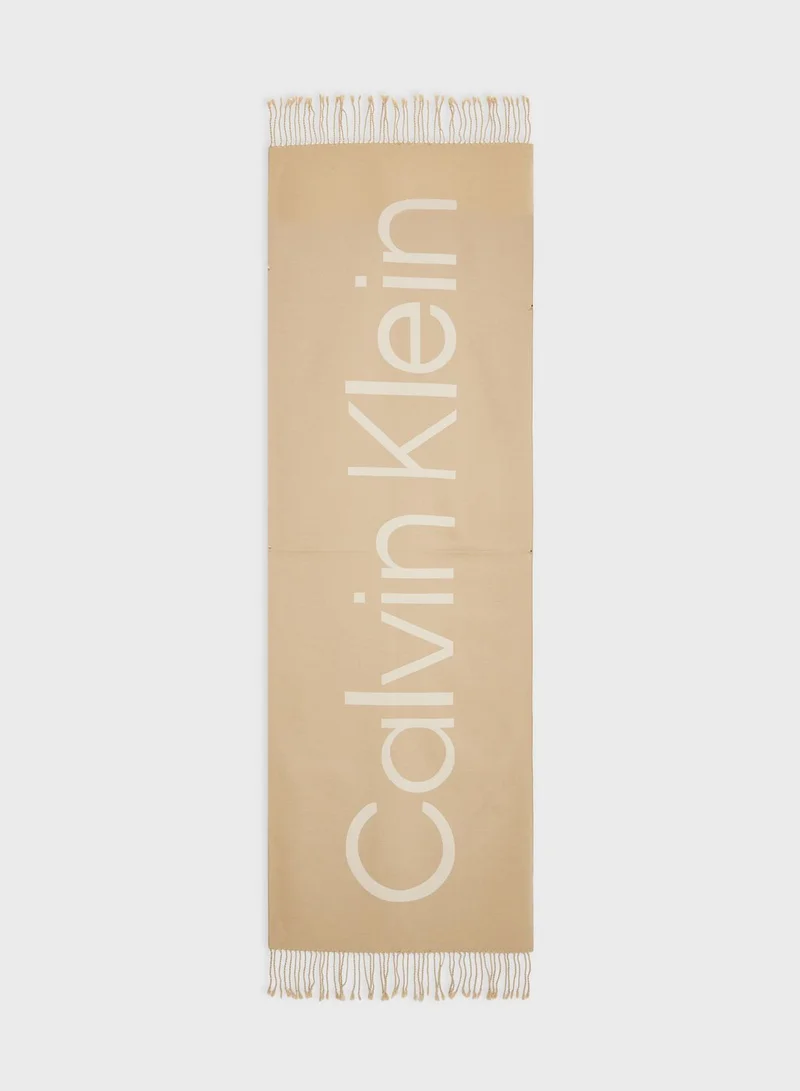 CALVIN KLEIN Fringes Scarf
