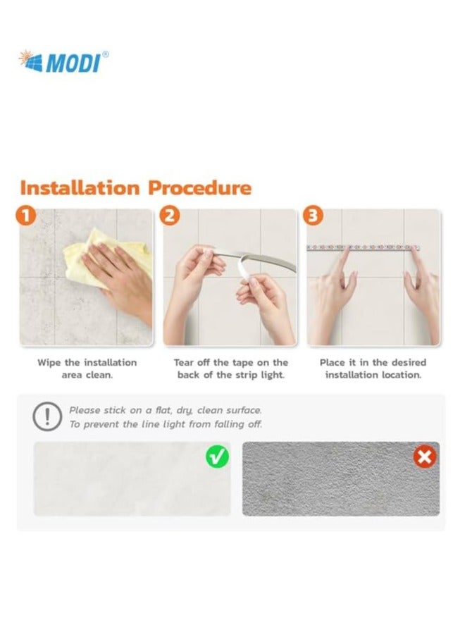 MODI RGB Multi Color LED Strip Light, Type-G Connectivity, Remote Control, 20+ Steady Color, Music Sync Modes, Timing Mode, Brightness Dimming, For Gaming PC Setup, TV Setup (30M) - Image 2