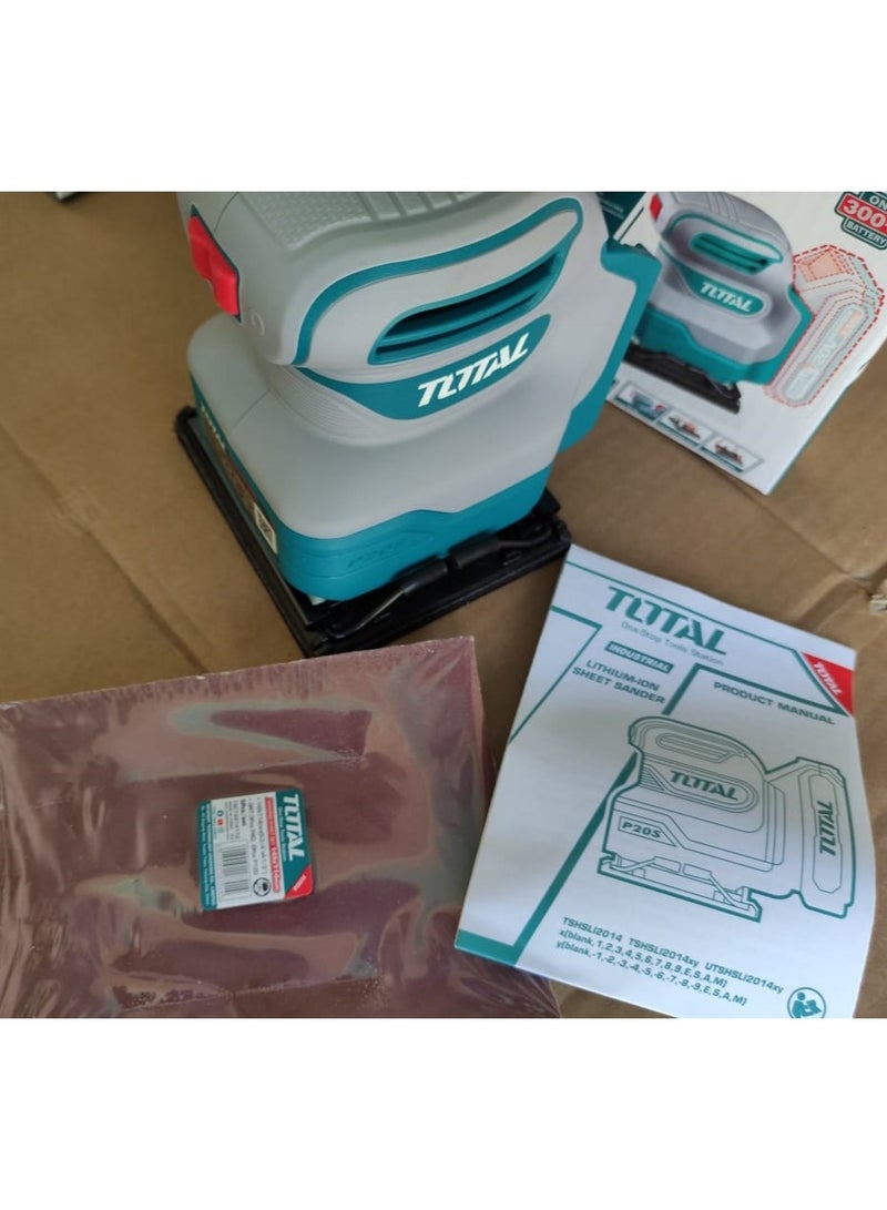 TOTAL Cordless sheet sander 20V without battery and charger - Image 3