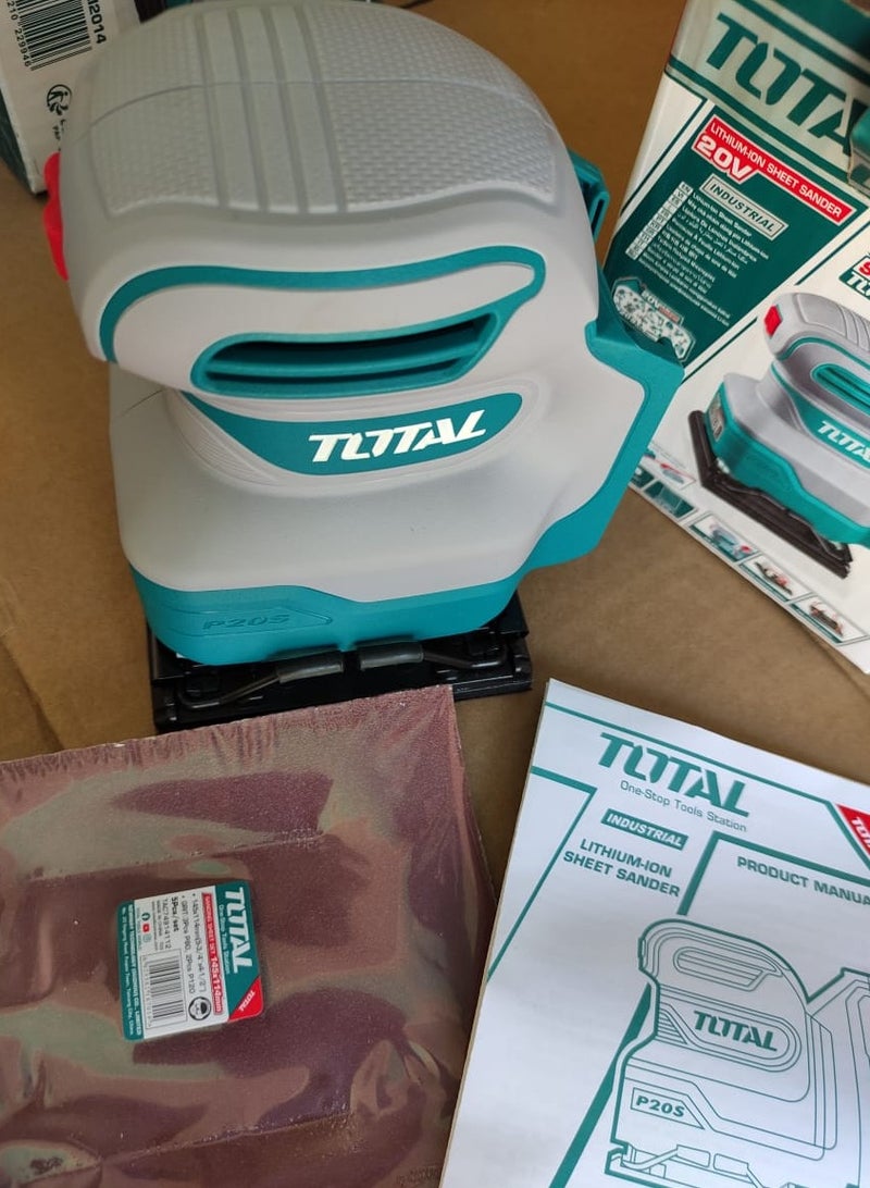 TOTAL Cordless sheet sander 20V without battery and charger - Image 4