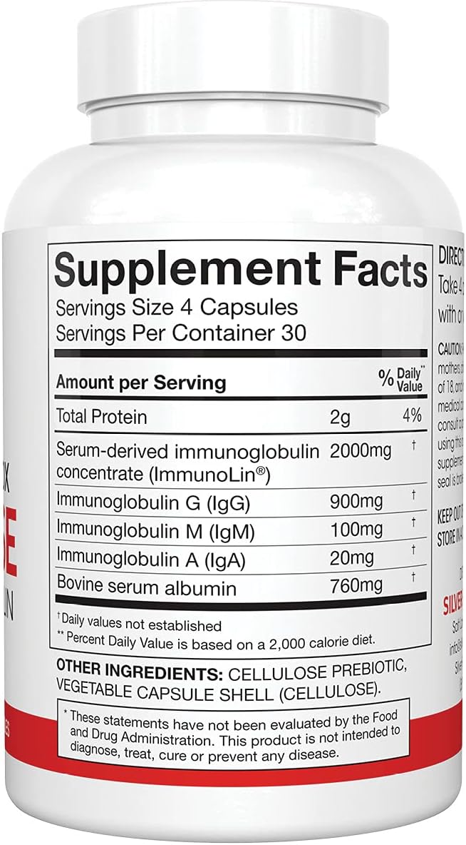 Silver Fern Cleanse  Daily Gut  1 Bottle  120 Capsules  30 Day Supply  Immunoglobulin G A  M IgG IGA IgM  Postbiotic - Image 5