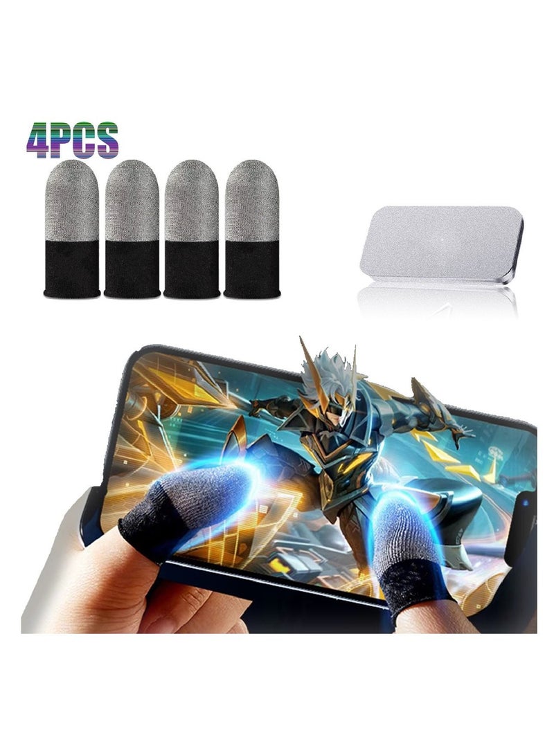 General 4-Piece PUBG Mobile Game Finger Sleeve With Mobile Portable Aluminum Alloy Packing Box  - Image 1