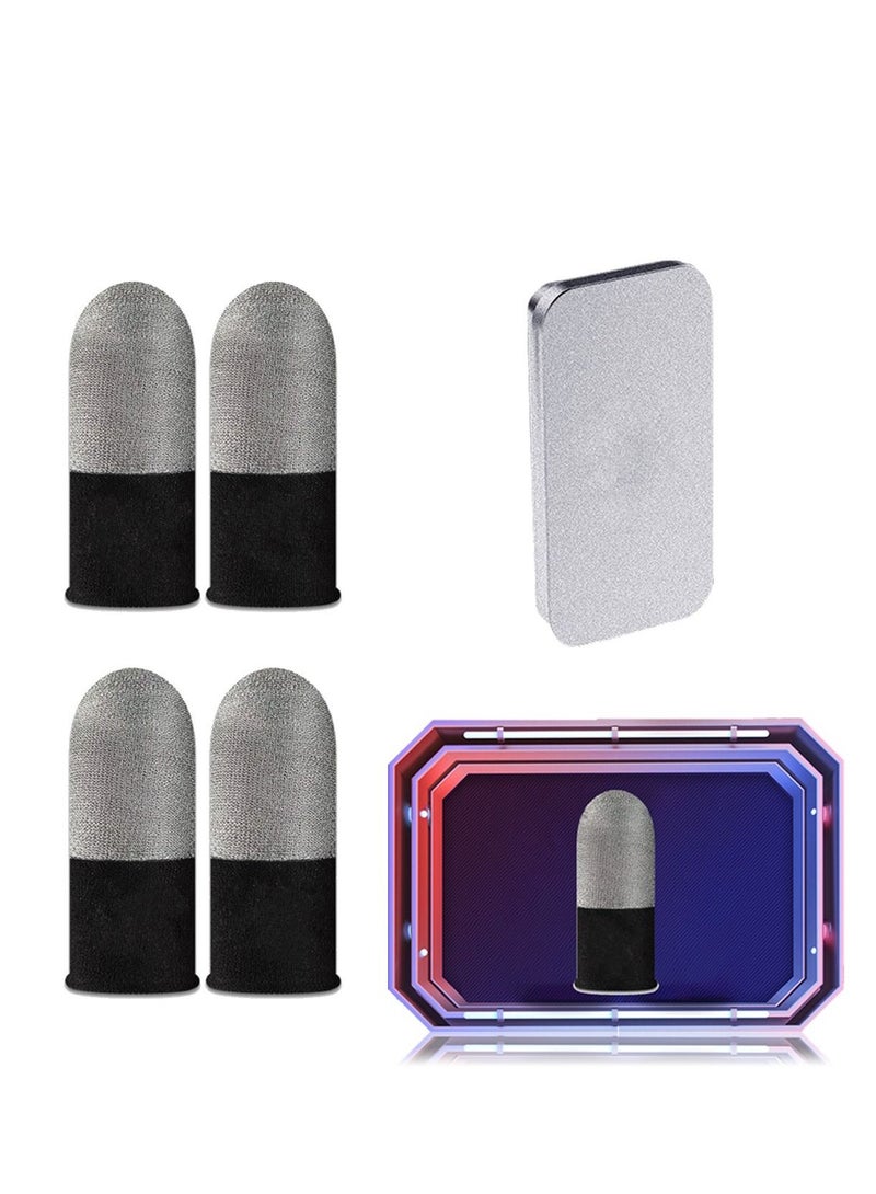 General 4-Piece PUBG Mobile Game Finger Sleeve With Mobile Portable Aluminum Alloy Packing Box  - Image 2