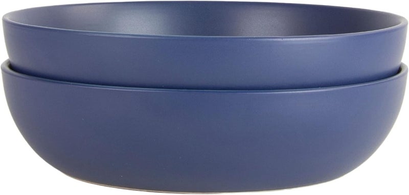 10 Strawberry Street Wazee Matte 948oz Serving Bowl Set of 2 Midnight Blue - Image 4