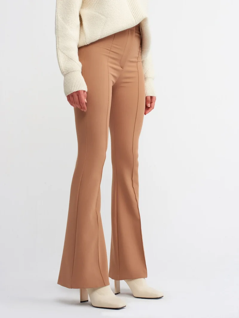 ديلفين 7962 Spanish Leg Pants-Camel