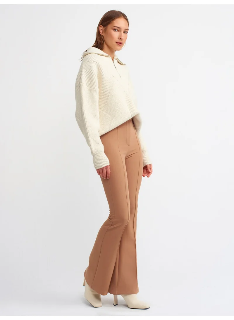 ديلفين 7962 Spanish Leg Pants-Camel