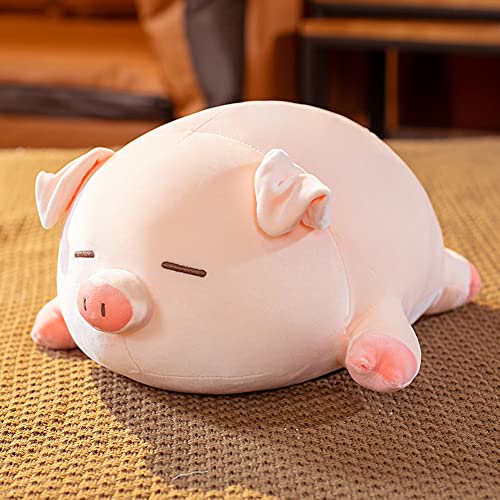 lannery Pig Stuffed Animal Hugging Pillow Soft Fat Pig Plush Toy Gifts for Kids Valentine Christmas Sleeping Eyes 197 - Image 5