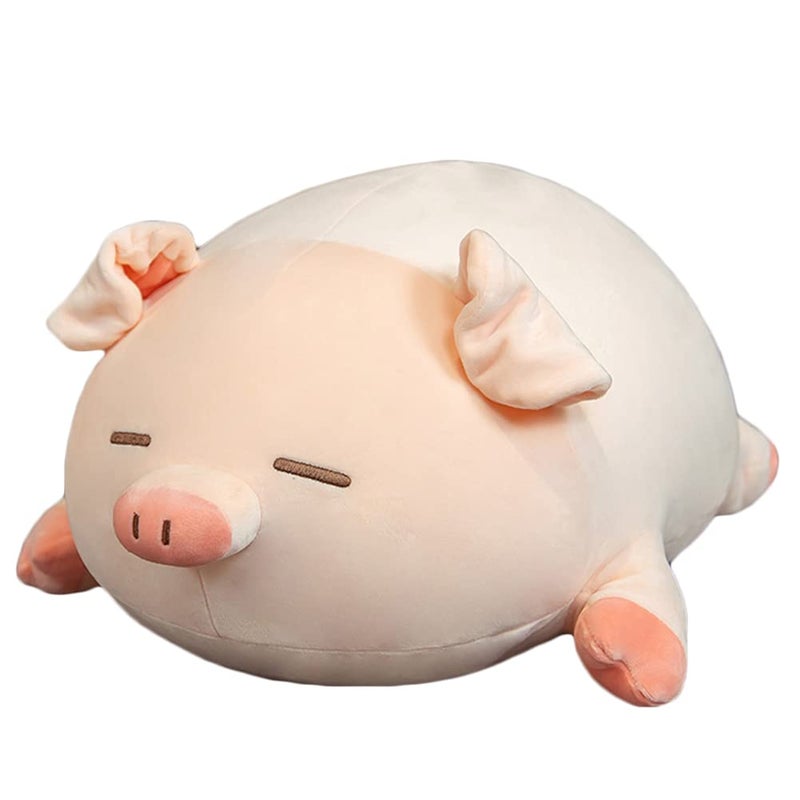lannery Pig Stuffed Animal Hugging Pillow Soft Fat Pig Plush Toy Gifts for Kids Valentine Christmas Sleeping Eyes 197 - Image 3