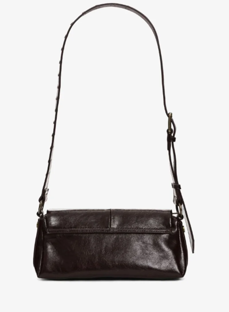 DESIGUAL Brown Small Shiny Crossbody Bag for Women | Best Price UAE
