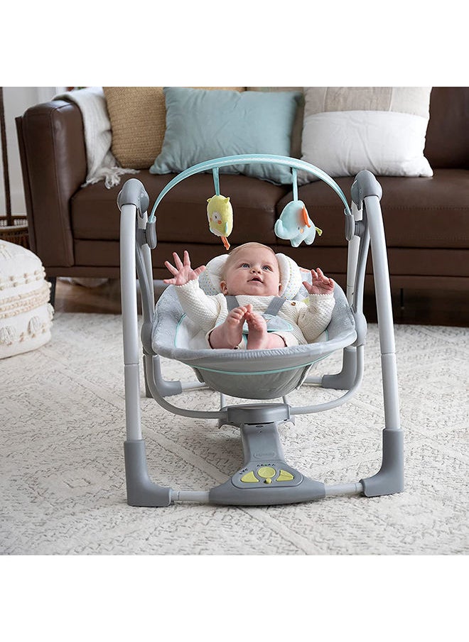 ingenuity - Swing 'n Go Portable Swing - Hugs & Hoots - Image 1