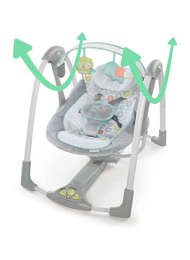 ingenuity - Swing 'n Go Portable Swing - Hugs & Hoots - Image 1