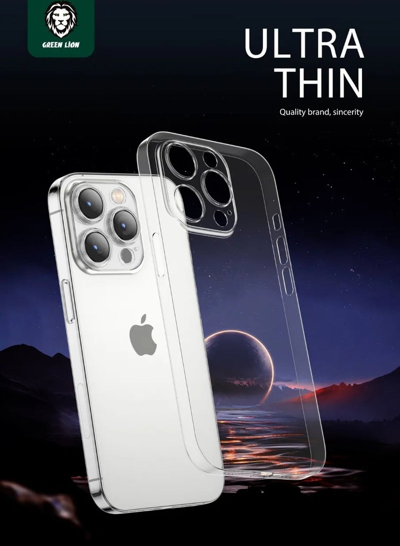 GREEN LION Ultra-Thin Case with Camera Protection, Scratch and Damage Protection, Easy Snap-On Compatible For iPhone 14Pro Max - Clear - Image 5