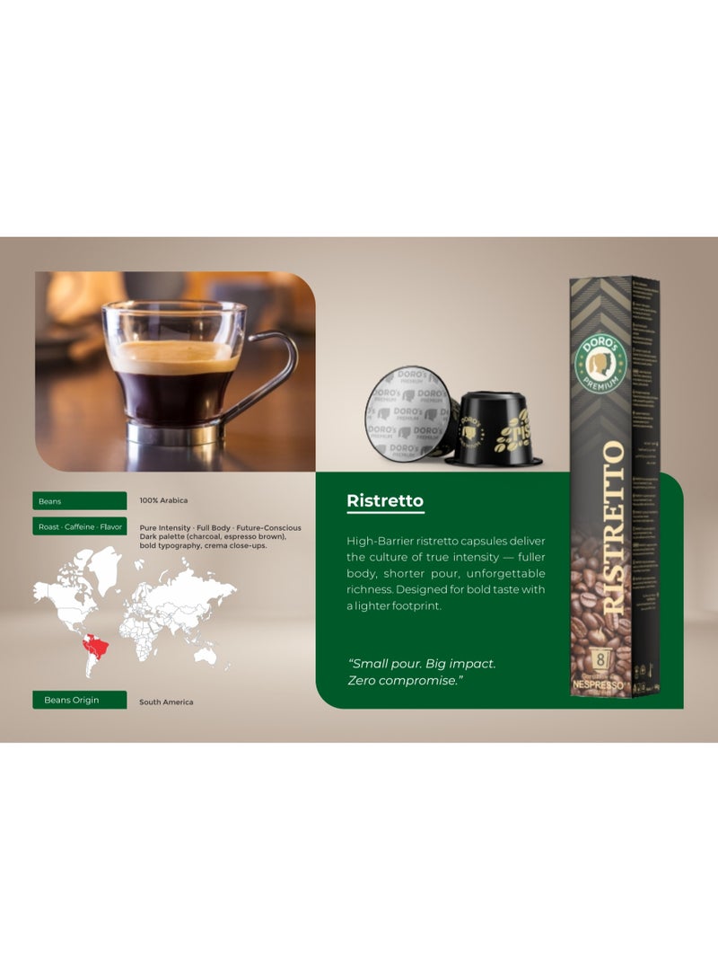 DORO'S PREMIUM Doros Premium Capsules Ristretto 8 Capsules 44 g - Image 3