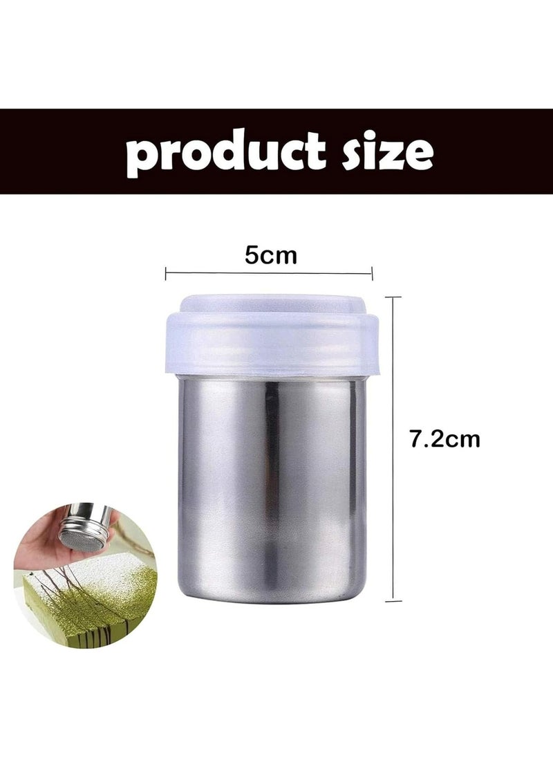 Oasisgalore - Icing Sugar Shaker with Lid, Cocoa and Flour Sifter for Coffee and Chocolate Powder, Practical Kitchen Tool - Image 1