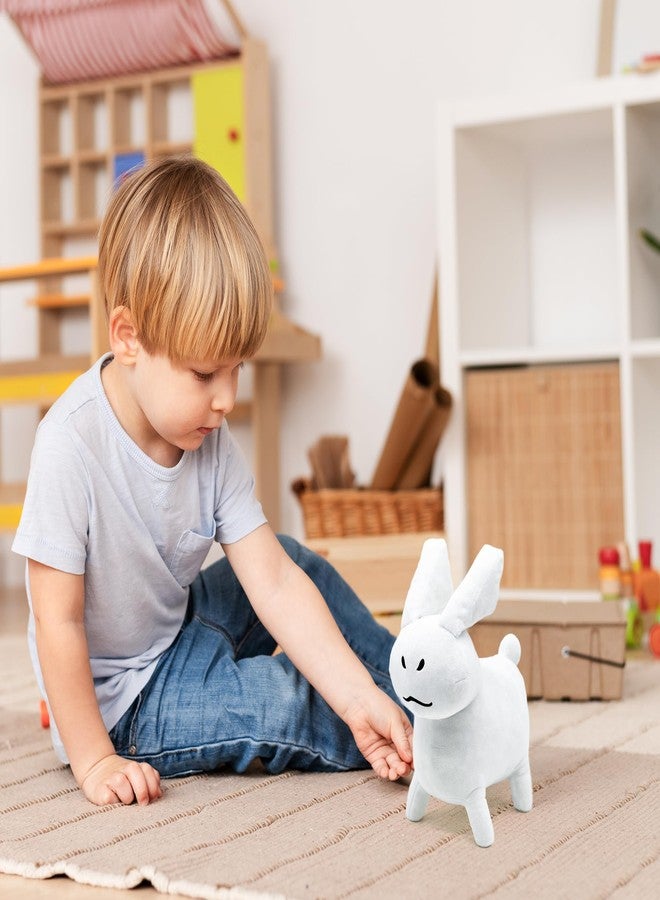 Adenzai White Gubby Rabbit Plush Toy – Soft Forsaken Gubby Plush Stuffed Animal, Cute Game Character Collectible Plushie Gift for Kids and Gamers (Rabbit White Gubby) - Image 5