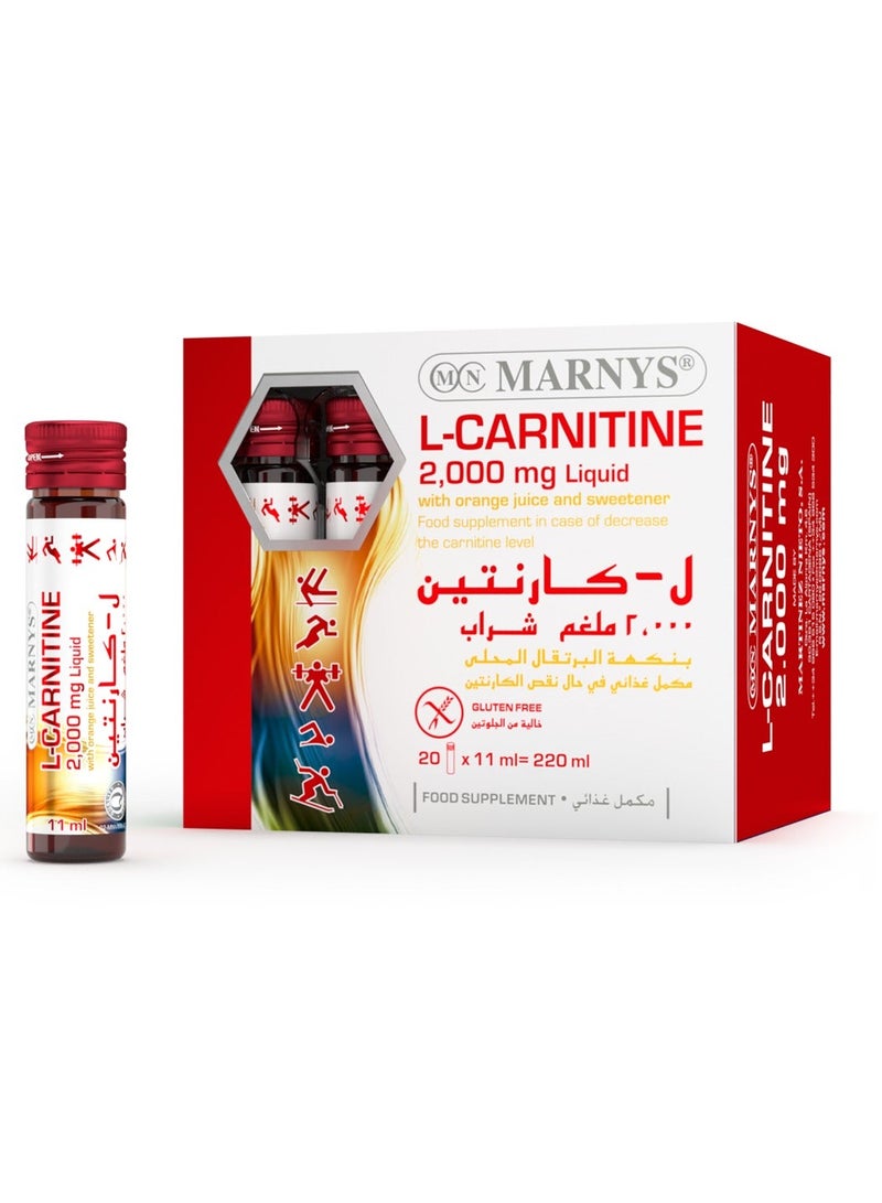 MARNYS L Carnitine 2000 mg - 20 Drinkable Bottles - Image 2