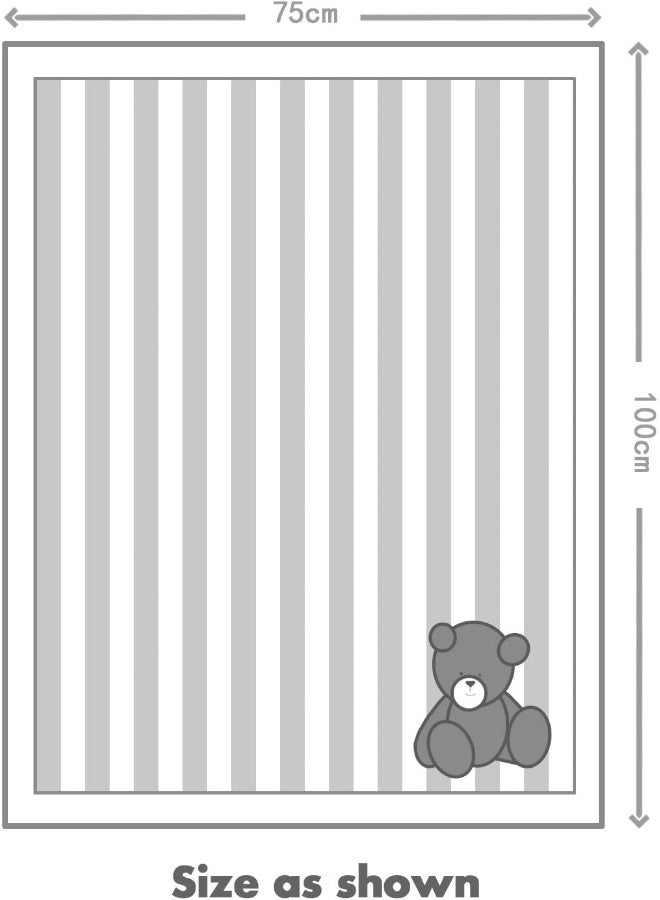 Zebrum Zebrum Thick Kids Fleece Blanket, 30"x39" Plush Flannel Throw for Girls & Boys, Extra Soft & Warm & Cozy, Double Layer & Reversible & Anti-Pilling & Easy Care (Grey Bear)  - Image 2