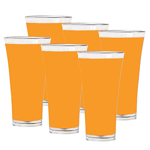 Urmila Plastic® Polycarbonate Pilsner Drinking Glasses for Water Juice for Dining Table Home Kitchen Party Restaurant 200 ml Set of 24 Transparent - Image 5