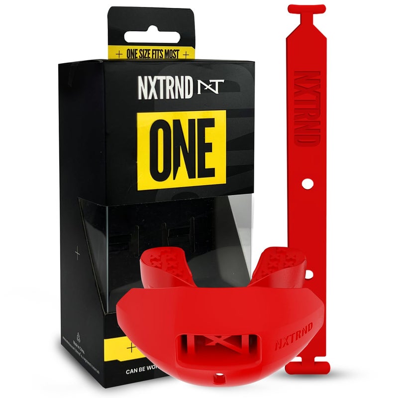 NXT NXTRND Nxtrnd One Football Mouth Guard Strap Included Fits Adult Youth Red