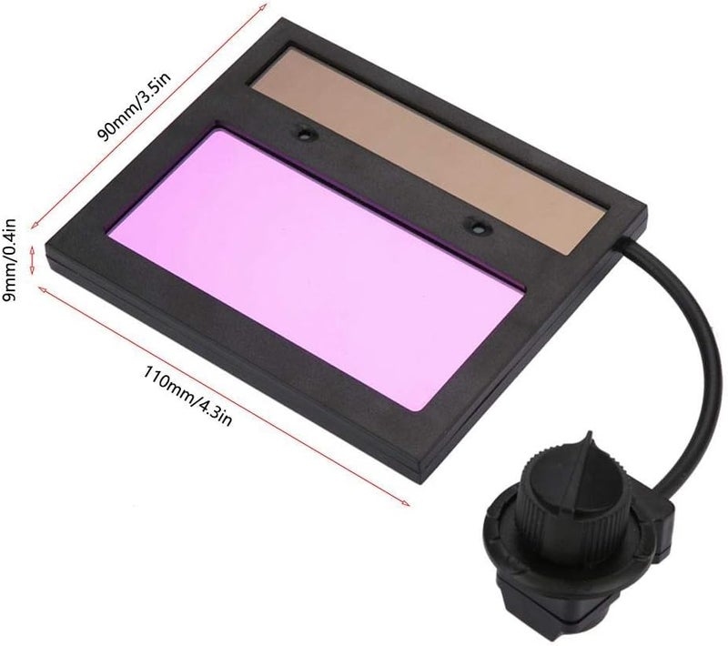 klarako Welding Helmet Lens, TX500C 110 * 90mm Solar Panel Welding Helmet Lens Welding Mask Auto Darkening Lens, Welding Mask Lens for Welders - Image 2