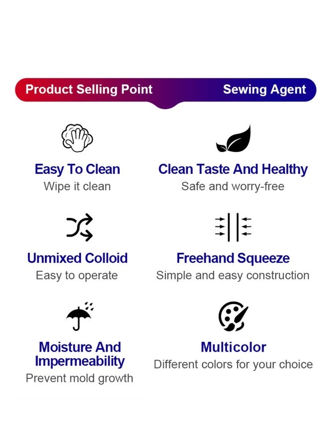 Tile Grout Paint Tile Gap Repair Filler Home Waterproof Tile Gap Refill Agent with Seam Ball and Scraper Ceramic Tile Repair Kit Filler for Shower Tile Kitchen Bathroom Floor White 2PCS  - Image 5