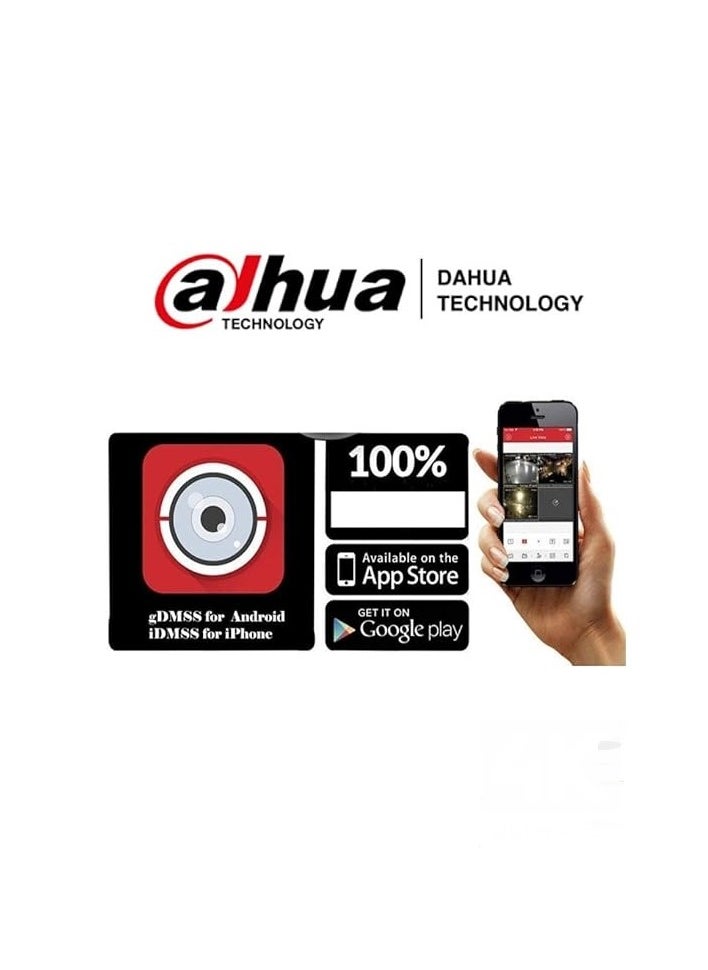 Dahua - Dahua HD Security Cameras with 2TB Hard Disk Night Vision Face Detection Waterproof / iOS & Android APP - Image 1