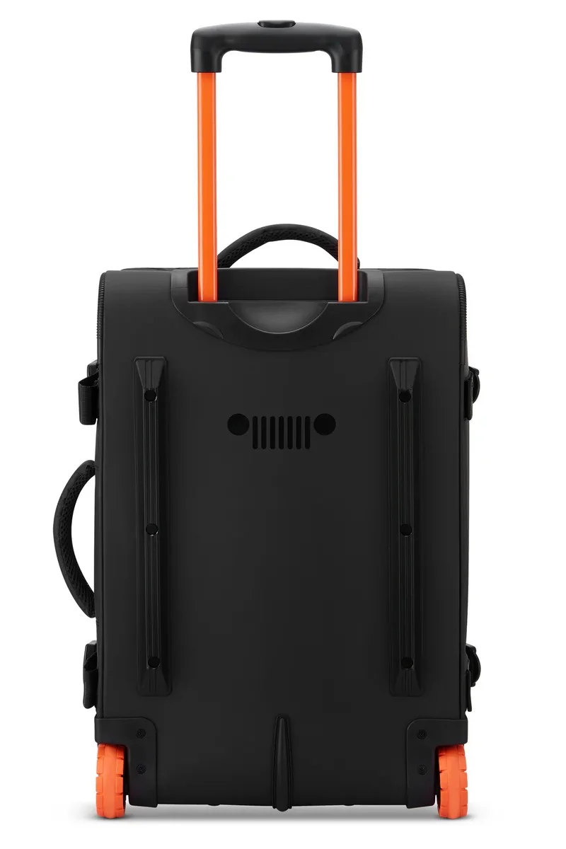 Jeep JS005A, 55 cm Softcase 2-Wheel Trolley Duffle - Black