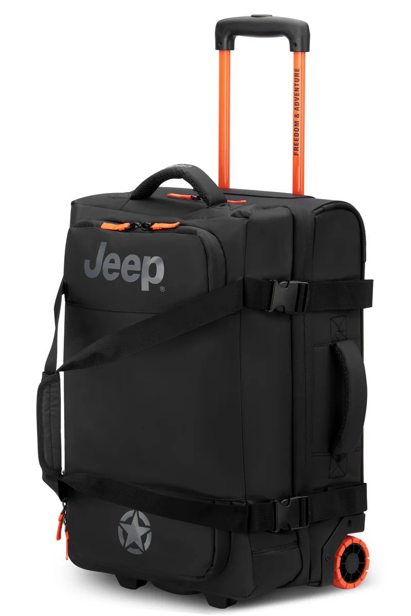 جيب حقيبة سفر بعجلات  سم سوداء ناعمة بعجلتين - Image 2