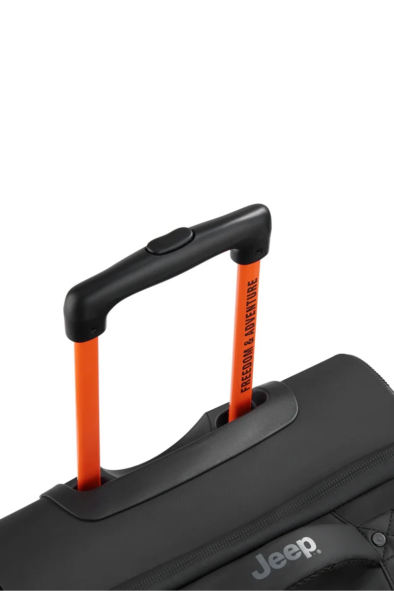 Jeep JS005A, 55 cm Softcase 2-Wheel Trolley Duffle - Black