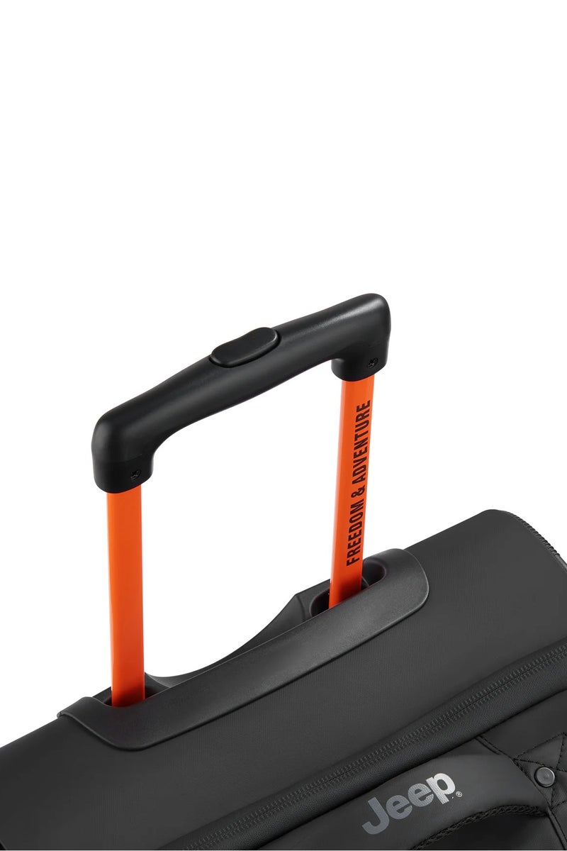 جيب حقيبة سفر بعجلات  سم سوداء ناعمة بعجلتين - Image 5