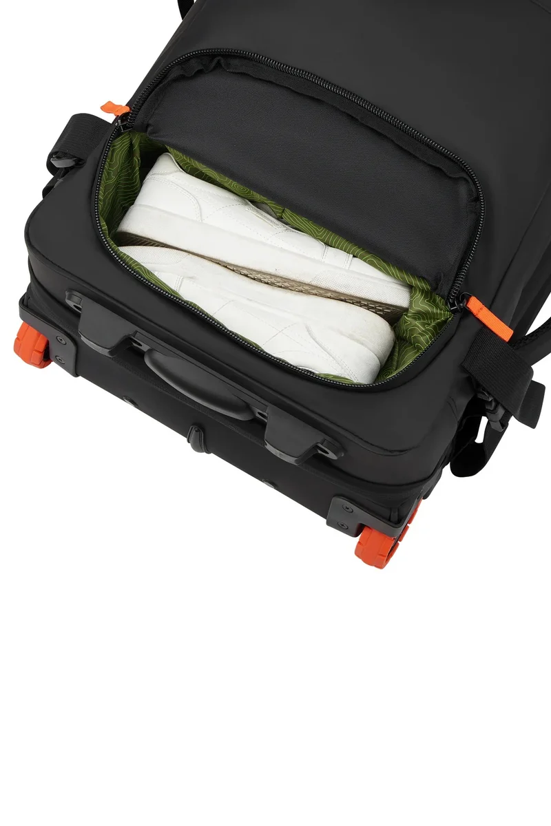 Jeep JS005A, 55 cm Softcase 2-Wheel Trolley Duffle - Black