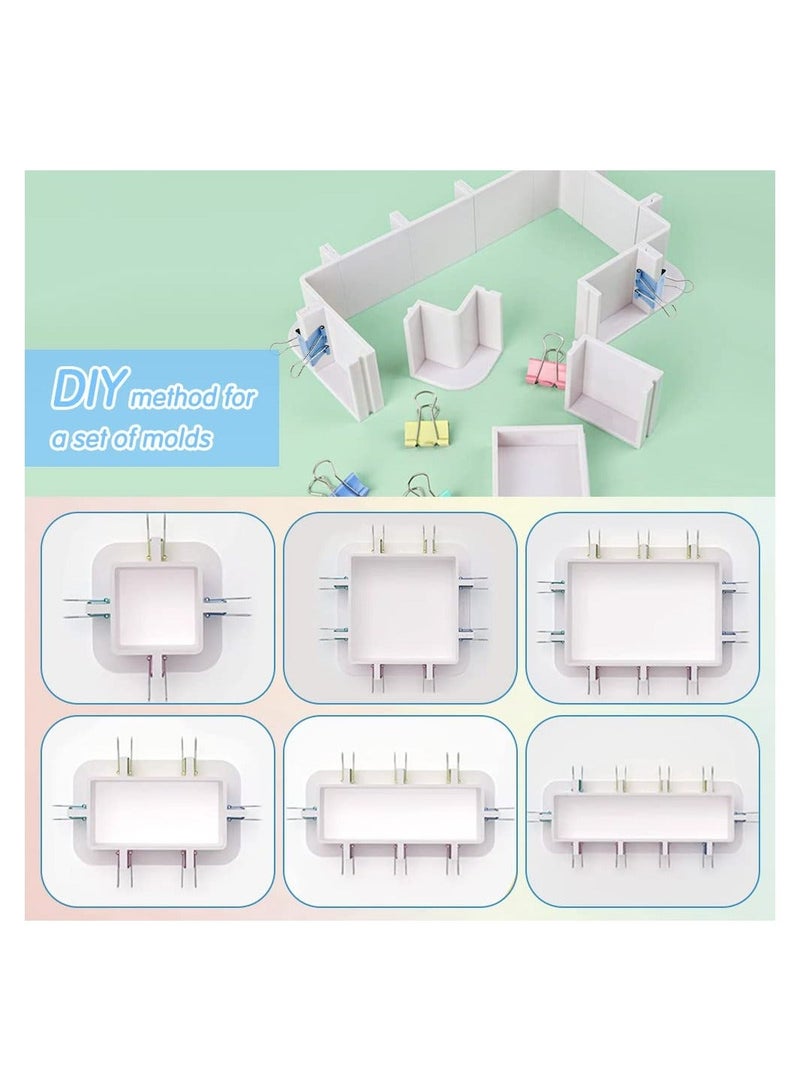 Generic Adjustable Mould Housing Kit for Silicone Moulds Making, Reusable Plastic Frame, Free Combination Mold Frame Resin Mould, Candle Moulds, Soap Making  - Image 3