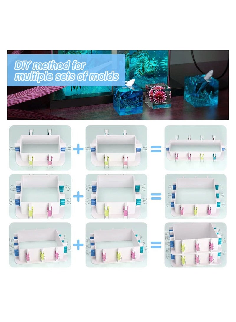 Generic Adjustable Mould Housing Kit for Silicone Moulds Making, Reusable Plastic Frame, Free Combination Mold Frame Resin Mould, Candle Moulds, Soap Making  - Image 5