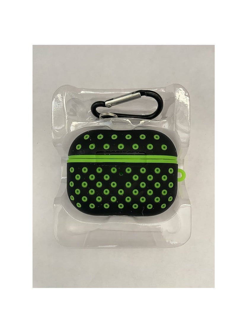 ماركة غير محددة - حافظة حماية من السيليكون لجهاز Airpods Pro Nike Holes Model غطاء إكسسوارات من السيليكون الناعم مع سلسلة مفاتيح [مصباح LED أمامي مرئي] ألوان متعددة - Image 1
