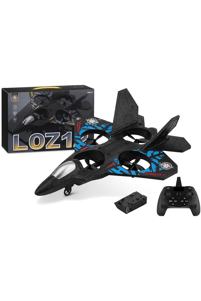 طائرة L0712 RC، طائرة تحكم عن بعد مزودة بمصابيح LED، 2.4 جيجاهرتز، لون أسود، مصنوعة من إسفنج EPP، مدى 80 مترًا، تحليق تلقائي، شحن USB، لعبة طيران داخلية وخارجية للمبتدئين والأطفال والبالغين - Image 3