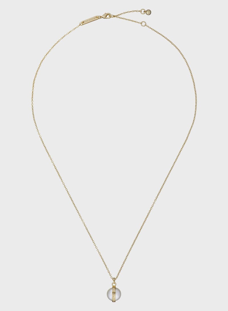 Ted Baker Perreti Logo Pearl Pendant Necklace  - Image 1