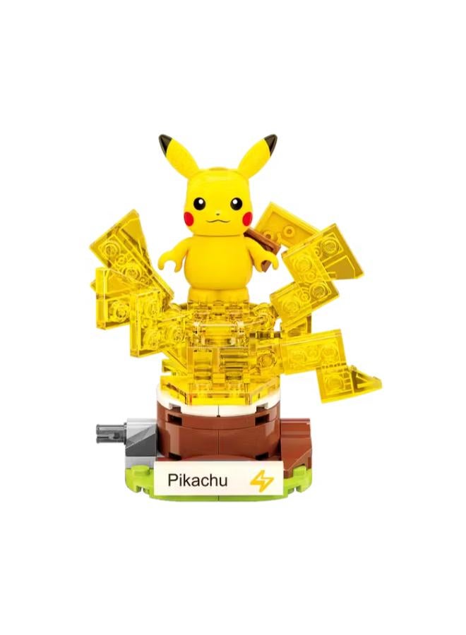 Qman Keeppley Pokémon Mini Pikachu Building Blocks with Poké Ball 61 Pieces
