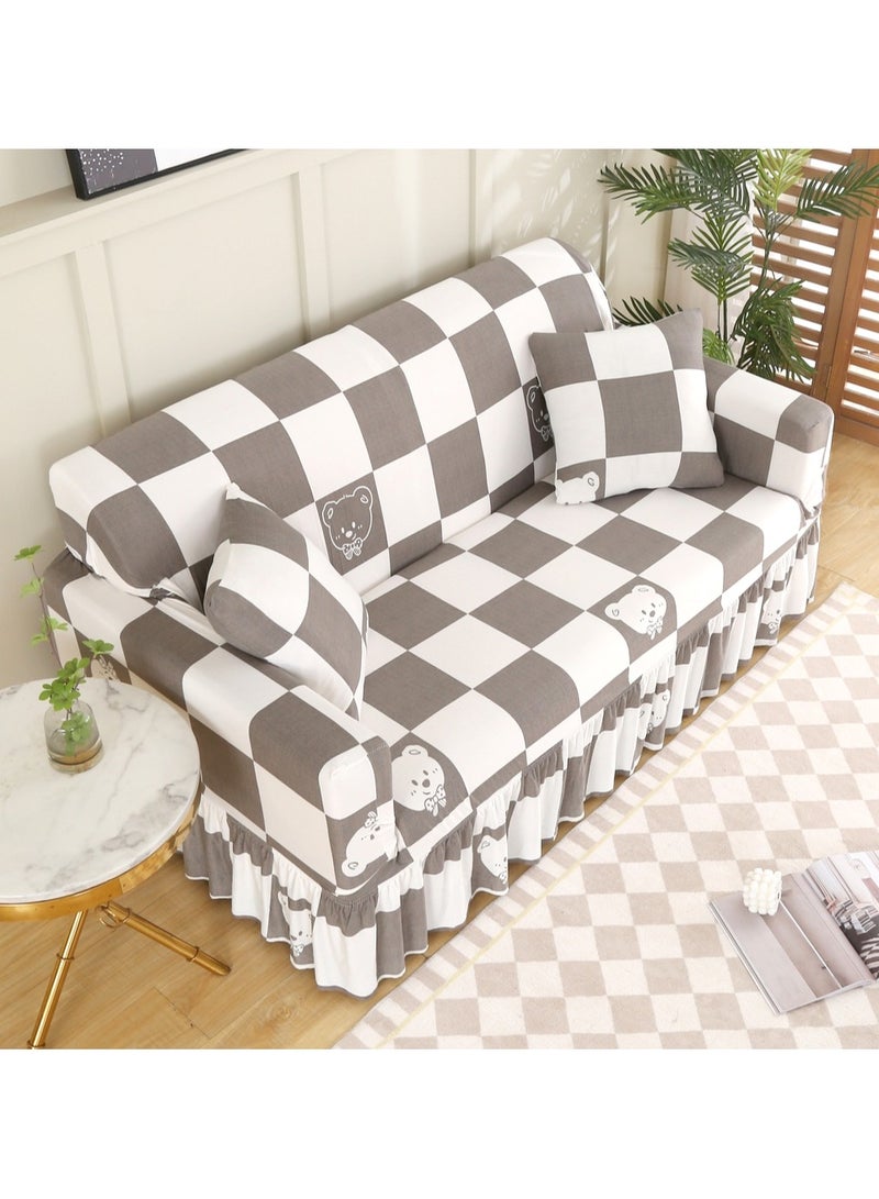 Nariele New Four Seasons All Inclusive Combed Kasai Skirt Sofa Cover