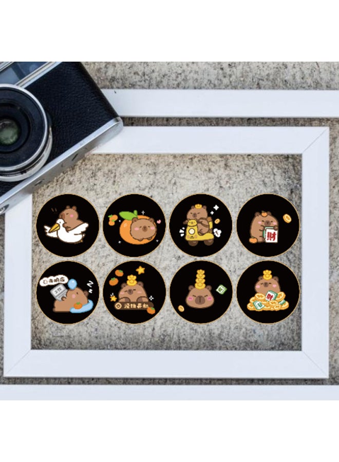 Cartoon Card Pibala Mini Camera Keychain Slide Light Projector Capybara Toy Pendant Wholesale-Color:Cloud Camera  - Image 4