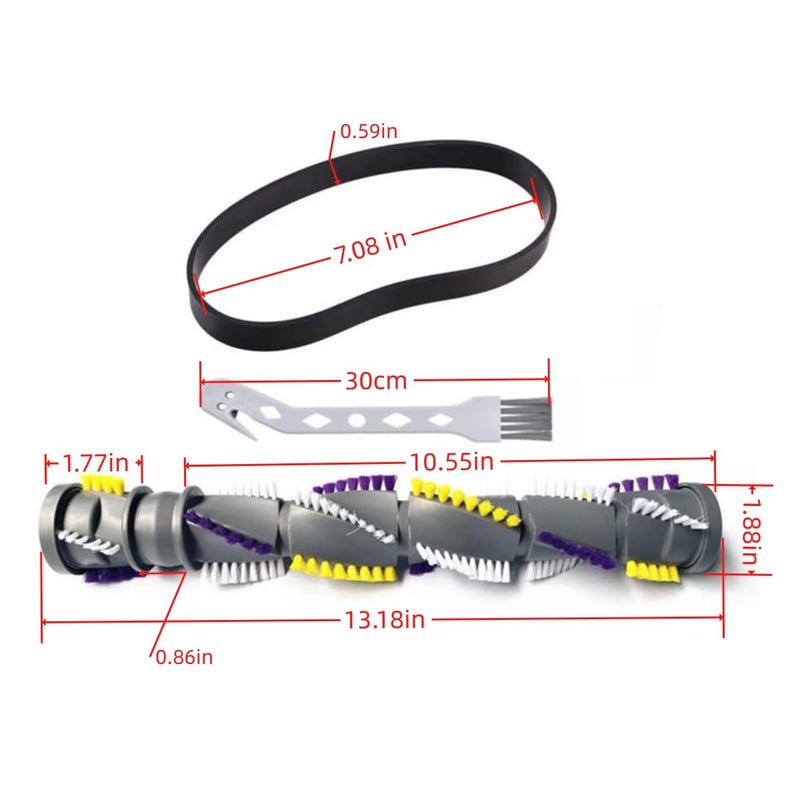 Sionlan Vacuum Cleaner Brush Roll Belt for Bissell Cleanview Swivel Pet Parts 2252 2254 2486 2489 22543 24899 3195 3196 3197 3197A 3198 3198A 2253 1327 1333 Replace Part No. 1604545 1611230 1600159 - Image 2