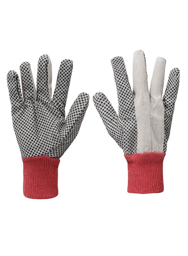 Vaultex Vaultex VDC PVC Dotted gloves White/Red, 789gm/Pack 12 Pairs/Pack  - Image 3
