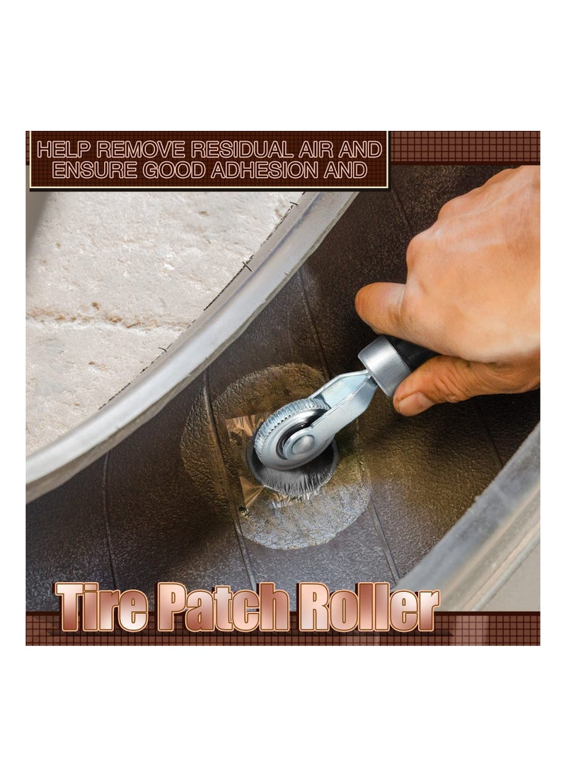 Generic - Tire Repair Patch Tools, 2 Pieces Roller, with Buffer Wheel Tire, Grinding Head, Buffing for Air (42 mm) - Image 1