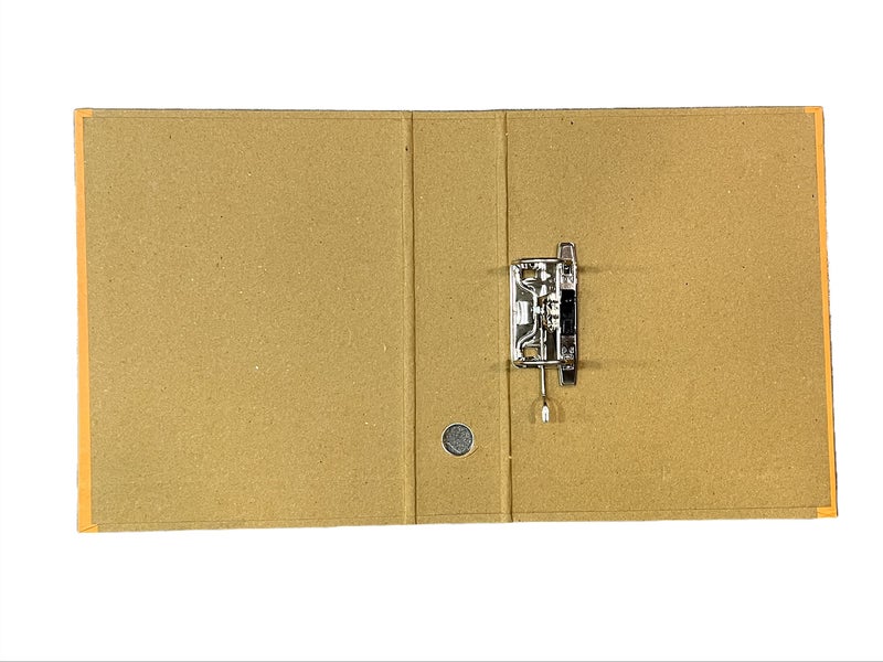 AMINIT Office Lever Arch Clip Binder Box File Folder Index Cover Best for A4 Size Documents (Black) - Style Pack of 4 (Brown) - Image 4